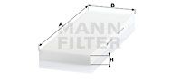 Filter, Innenraumluft MANN-FILTER CU 4151
