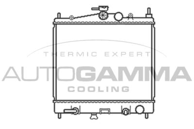AUTOGAMMA 103383 Радиатор охлаждения двигателя  для NISSAN NOTE (Ниссан Ноте)