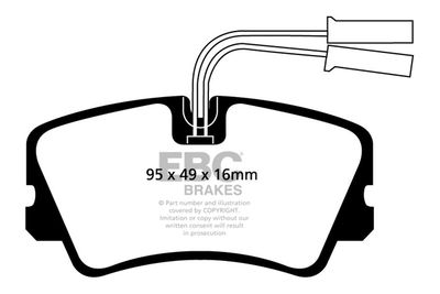Комплект тормозных колодок, дисковый тормоз EBC Brakes DP717 для ALFA ROMEO 90