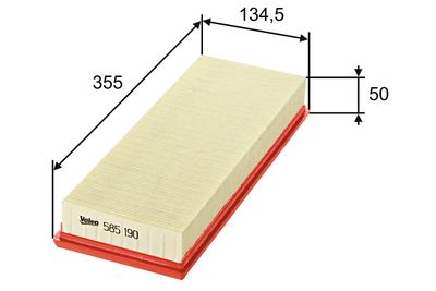 LUFTFILTER VALEO 585190 0