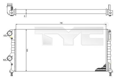 TYC 709-0015-R Крышка радиатора  для FIAT DOBLO (Фиат Добло)