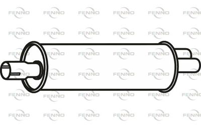 Глушитель выхлопных газов конечный FENNO P76060 для VOLVO P