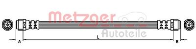 METZGER 4110360 Тормозной шланг  для AUDI Q7 (Ауди Q7)