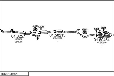 SISTEM DE ESAPAMENT MTS ROVE12039A010462
