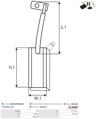 PERIE GENERATOR AS-PL AB5014MITSUBISHI 1