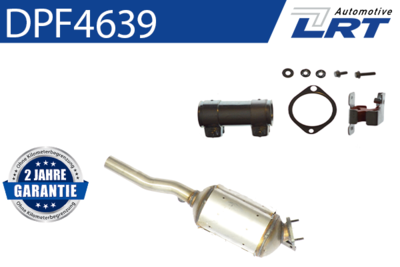 Filtr sadzy / filtr cząstek stałych, układ wydechowy LRT DPF4639