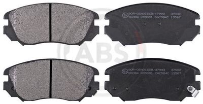 Zestaw klocków hamulcowych, hamulce tarczowe A.B.S. 37682