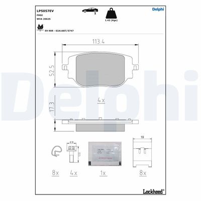 SET PLACUTE FRANA FRANA DISC DELPHI LP5057EV