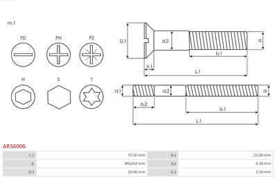 Repair Set, alternator ARS6006