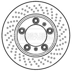 спирачен диск BORG & BECK BBD6002S