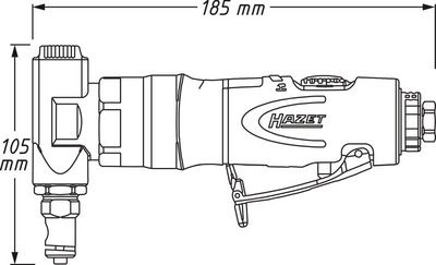 Prostřihovač (stlačený vzduch) HAZET 9036N-1