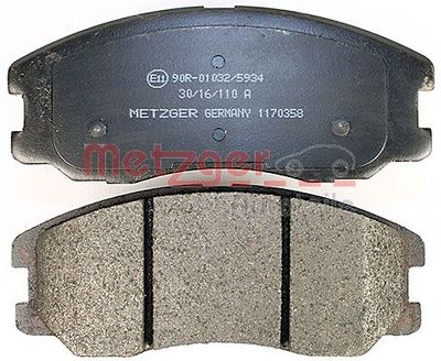 BREMSBELAGSATZ SCHEIBENBREMSE METZGER AUTOTEILE 1170358 3