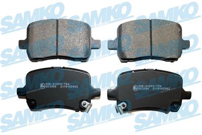 Комплект тормозных колодок, дисковый тормоз SAMKO 5SP2082 для SATURN SKY