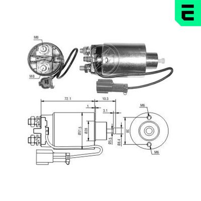 Elektromagnetický spínač, startér ERA ZM792