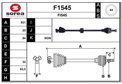 ANTRIEBSWELLE SNRA F1545