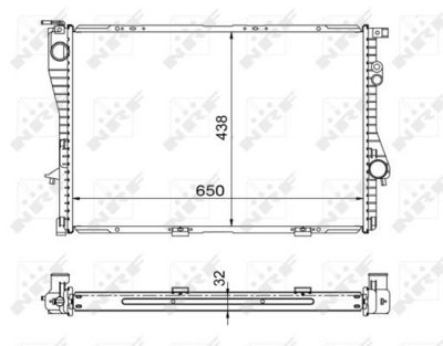 Radiator, engine cooling 53722