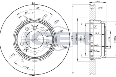 спирачен диск ICER 78BD2093-2