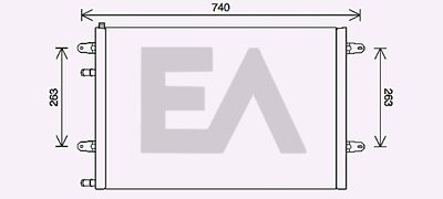 Радиатор, охлаждение двигателя EACLIMA 31R02065 для AUDI A6