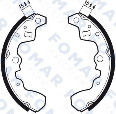 Комплект тормозных колодок FOMAR Friction FO 0486 для SUZUKI SWIFT