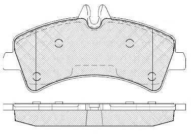 Комплект тормозных колодок, дисковый тормоз FIT FP1318 для VW CRAFTER