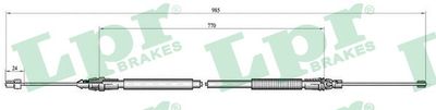 Vajer, parkeringsbroms LPR C0759B