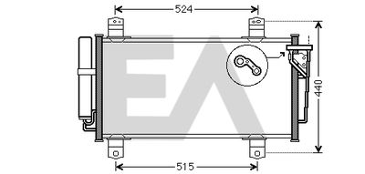 EACLIMA 30C52041 Радиатор кондиционера  для MAZDA 6 (Мазда 6)