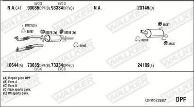 SISTEM DE ESAPAMENT WALKER OPK022687