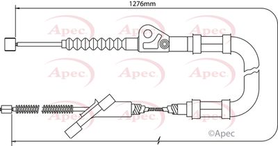 Cable Pull, parking brake APEC CAB1437