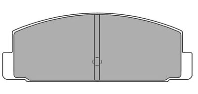 Комплект тормозных колодок, дисковый тормоз FREMAX FBP-1373 для MITSUBISHI SAPPORO