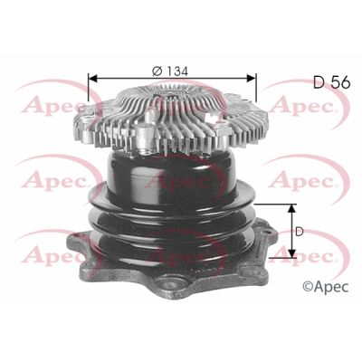 Water Pump, engine cooling APEC AWP1379