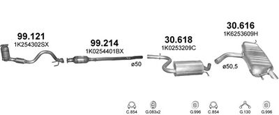 SISTEM DE ESAPAMENT POLMO POLMO00406