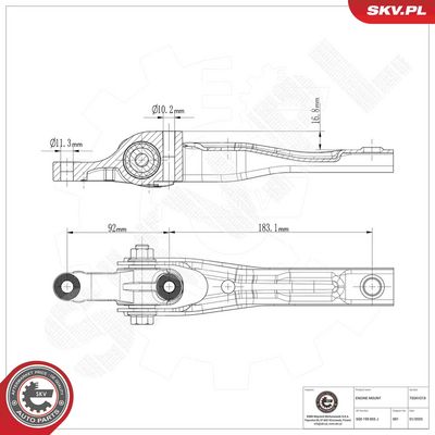 Zavěšení motoru ESEN SKV 75SKV218