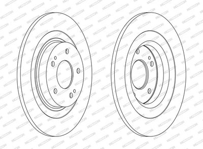 BREMSSCHEIBE FERODO DDF2652C 1