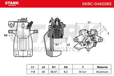 спирачен апарат STARK SKBC-0460283