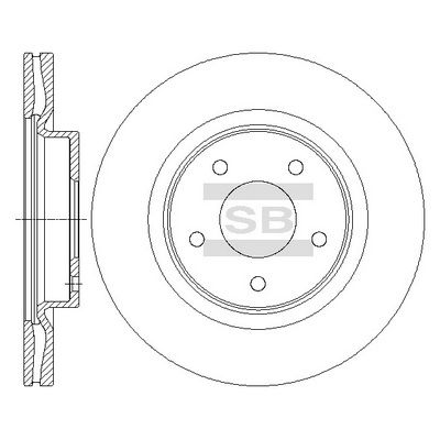 Тормозной диск Hi-Q SD4223 для NISSAN (DFAC) TEANA