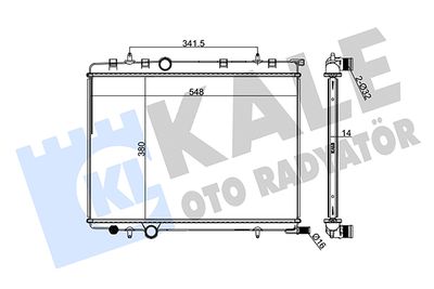 KALE OTO RADYATÖR 216999 Радиатор охлаждения двигателя для CITROËN BERLINGO MULTISPACE (B9)
