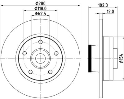 Тормозной диск 8DD 355 123-251