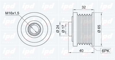 SISTEM ROATA LIBERA GENERATOR IPD 153334 1