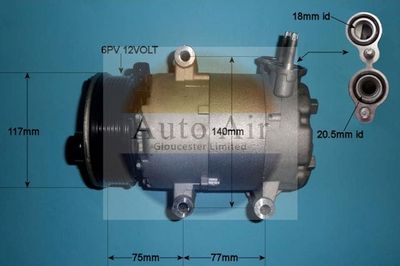 Compressor, air conditioning Auto Air Gloucester 14-0232P