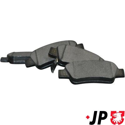 комплект спирачно феродо, дискови спирачки JP GROUP