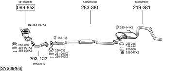 SISTEM DE ESAPAMENT BOSAL SYS06466
