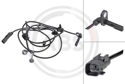 Czujnik, prędkość obrotowa koła A.B.S. 31871