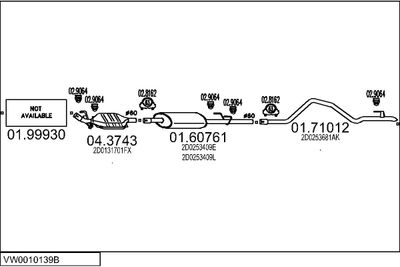 SISTEM DE ESAPAMENT MTS VW0010139B014095