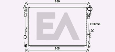 Радиатор, охлаждение двигателя EACLIMA 31R22101 для FORD USA EXPLORER