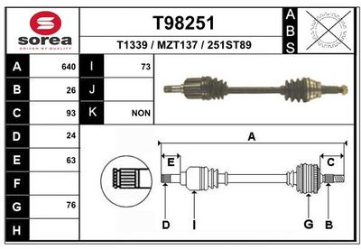 ANTRIEBSWELLE EAI T98251