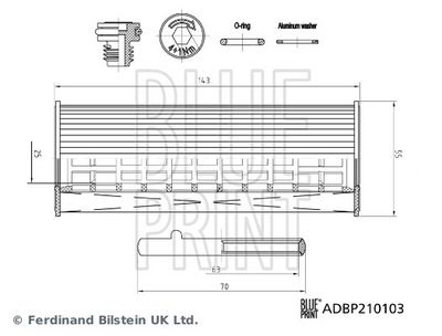 ÖLFILTER BLUE PRINT ADBP210103 1