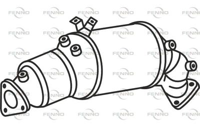 Filtr sadzy / filtr cząstek stałych, układ wydechowy FENNO 4G0254750FX
