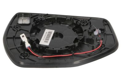Zijspiegel glas Links (asferisch, met verwarming, assistent rijstrookverandering) past: KIA SPORTAGE V NQ5 09.21-