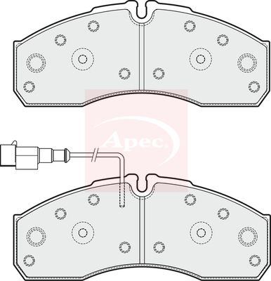 APEC Brake Pad Set, disc brake PAD1885