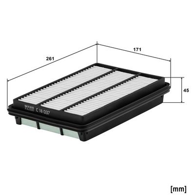 Luchtfilter (Patroon) past: NISSAN QASHQAI II, X-TRAIL III  RENAULT KADJAR, KOLEOS II 1.5D/1.7D/2.0D 11.13-